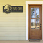 Custom Haunted Scene Halloween Address Metal Sign For Outdoor Yard