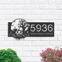 Custom Haunted Scene Halloween Address Metal Sign For Outdoor Yard