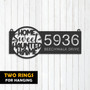 Haunted Halloween Address Metal Sign For Outdoor DéCor