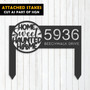 Haunted Halloween Address Metal Sign For Outdoor DéCor
