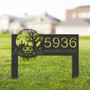 Custom Haunted Scene Halloween Address Metal Sign For Outdoor Yard