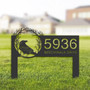 Custom Raven Crow Halloween Wreath Metal Address Sign For Outdoor Decor