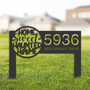 Haunted Halloween Address Metal Sign For Outdoor DéCor