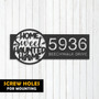Haunted Halloween Address Metal Sign For Outdoor DéCor