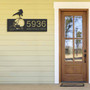 Customized Halloween Address Metal Sign With Raven & Skull Design For Outdoor Decor