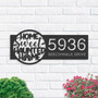 Haunted Halloween Address Metal Sign For Outdoor DéCor