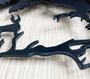 Custom Raven Crow Halloween Wreath Metal Address Sign For Outdoor Decor