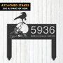 Customized Halloween Address Metal Sign With Raven & Skull Design For Outdoor Decor