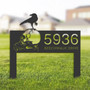 Customized Halloween Address Metal Sign With Raven & Skull Design For Outdoor Decor
