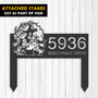Spooky Personalized Halloween Metal Address Sign With Witch & Black Cat - Outdoor Yard & Garden DéCor