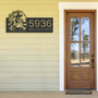 Spooky Personalized Halloween Metal Address Sign With Witch & Black Cat - Outdoor Yard & Garden DéCor