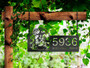 Spooky Personalized Halloween Metal Address Sign With Witch & Black Cat - Outdoor Yard & Garden DéCor