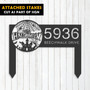 Halloween-Themed Personalized Metal Address Sign For Outdoor Decor