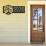 Halloween-Themed Personalized Metal Address Sign For Outdoor Decor