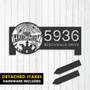 Halloween-Themed Personalized Metal Address Sign For Outdoor Decor