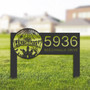 Halloween-Themed Personalized Metal Address Sign For Outdoor Decor