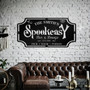 Personalized Spooky Halloween Outdoor Metal Sign For Bar & Lounge Decor - Creepy Fall Theme