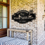 Custom Halloween Outdoor Metal Sign For Family - Personalized Last Name Decor