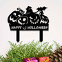 Spooky Halloween Outdoor Pumpkin Metal Yard Sign For Garden Decor