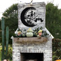 Personalized Witch And Bat Moon Halloween Metal Sign For Entryway DéCor - Thoughtful Halloween Gift