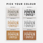 Custom Family Name Pumpkin Patch Canvas Fall Decor For Living Room