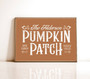 Custom Family Name Pumpkin Patch Canvas Fall Decor For Living Room