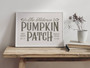 Custom Family Name Pumpkin Patch Canvas Fall Decor For Living Room