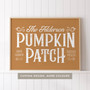 Custom Family Name Pumpkin Patch Canvas Fall Decor For Living Room