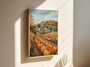Heartfelt Pumpkin Patch Canvas Art For Living Room - Rustic Autumn Scene With Church & Cornfield, Seasonal Harvest Decor