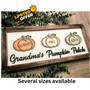 Touching Pumpkin Patch Wood Sign For Mom & Grandma - Personalized Family Kitchen Decor