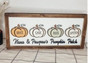Touching Pumpkin Patch Wood Sign For Mom & Grandma - Personalized Family Kitchen Decor