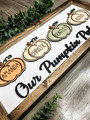 Touching Pumpkin Patch Wood Sign For Mom & Grandma - Personalized Family Kitchen Decor