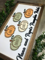 Touching Pumpkin Patch Wood Sign For Mom & Grandma - Personalized Family Kitchen Decor