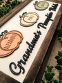 Touching Pumpkin Patch Wood Sign For Mom & Grandma - Personalized Family Kitchen Decor