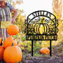 Custom Pumpkin Patch Metal Sign For Fall - Rustic Autumn Farm Yard Art - Halloween Home Welcome