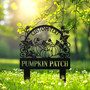 Personalized Pumpkin Patch Metal Sign For Garden Decor - Ideal Gardener Gift, Fall Farm Decor