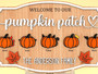 Personalized Pumpkin Patch Wood Sign For Fall - Rustic Autumn Home DéCor For Entryway Or Garden