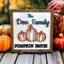 Custom Pumpkin Patch Wood Sign For Fall Family Decor - Personalized Autumn Sign For Home