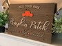 Create Your Own Rustic Farmhouse Wood Sign - Personalized Pumpkin Patch Design For Autumn DéCor