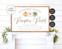 Personalized Pumpkin Patch Canvas For Her - Neutral Fall Farmhouse Wall Art