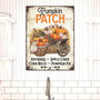 Nostalgic Pumpkin Patch Metal Sign - Vintage Fall Decor For Home
