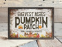 Rustic Pumpkin Patch Metal Sign - Farmhouse Fall Wall Art For Autumn Decor, Perfect For Living Room Or Kitchen