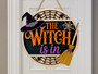 Halloween Witch Wood Sign - Spooky Door Hanger For Halloween Decor