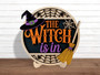 Halloween Witch Wood Sign - Spooky Door Hanger For Halloween Decor