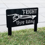 Personalized Halloween Skeleton Hand Metal Sign - Spooky Outdoor DéCor For Halloween Lawn