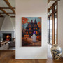 Cute Spooky Witch Canvas - Halloween Witches Wall DéCor For Autumn Lovers