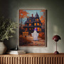 Cute Spooky Witch Canvas - Halloween Witches Wall DéCor For Autumn Lovers