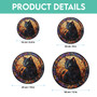 Unique Stained Glass Black Cat Suncatcher For Halloween DéCor - Perfect For Cat Lovers And Halloween Enthusiasts