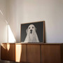 Spooky Ghost Dog Canvas - Vintage Halloween Wall Art For Pet Lovers