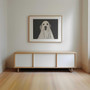 Spooky Ghost Dog Canvas - Vintage Halloween Wall Art For Pet Lovers